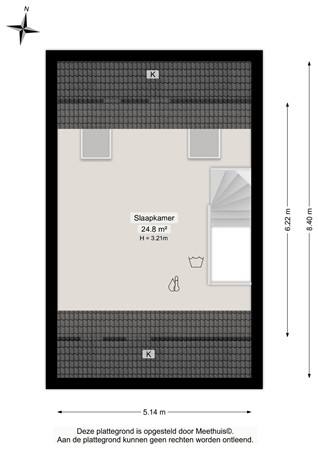 Floorplan - Walviuslaan 4, 9363 KN Marum